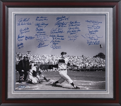 New York Yankees Multi-Signed & Inscribed "Yogi Berra Tribute" 20x24 Framed Photo With 25 Signatures Including Mariano Rivera, Rickey Henderson & Whitey Ford (MLB Authenticated & Steiner)